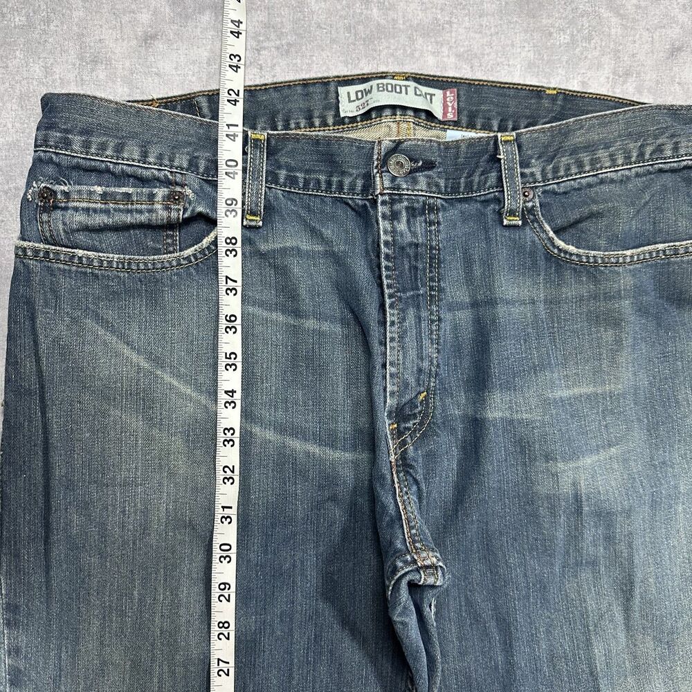 Vintage Levi's 527 Low Boot Cut Size 38x32 Mens Jeans Faded Loose Fit - Picture 8 of 10